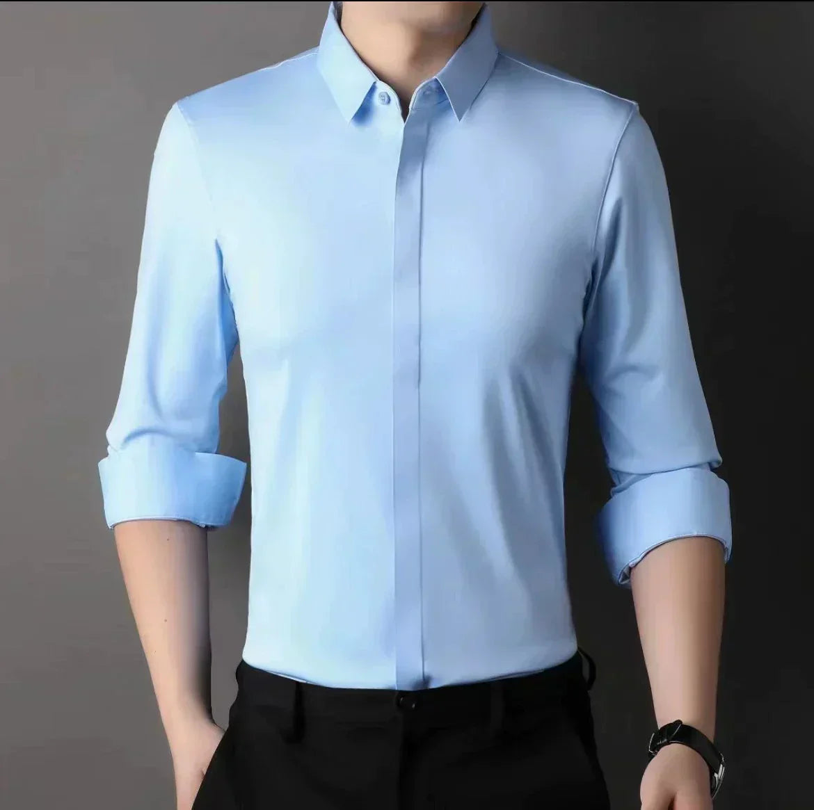 🎉2026 Neuheiten-Schnäppchenangebot✨Knitterfreies Button-Down-Hemd für Herren