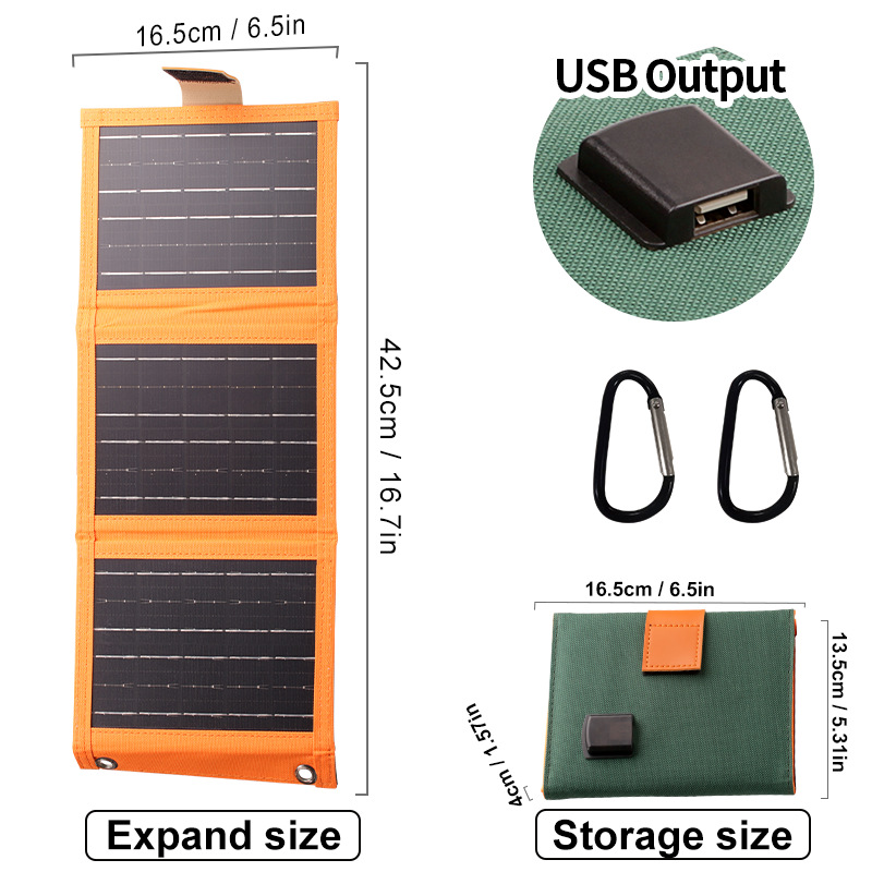 đ„ Ausverkauf â 50 % RABATT đ„ Tragbares Solarpanel mit USB-Ladefunktion