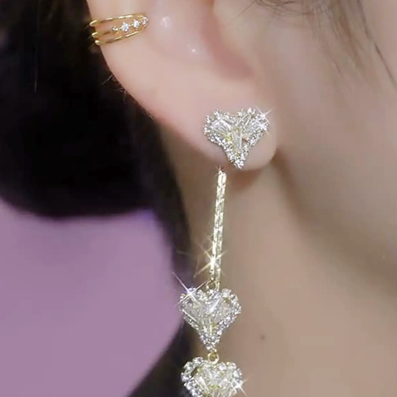đ Schmuck-Special: 1+1 gratis! ⨠-Ohrringe mit langer Kette â romantisch & zeitlosâ¤ď¸â¨