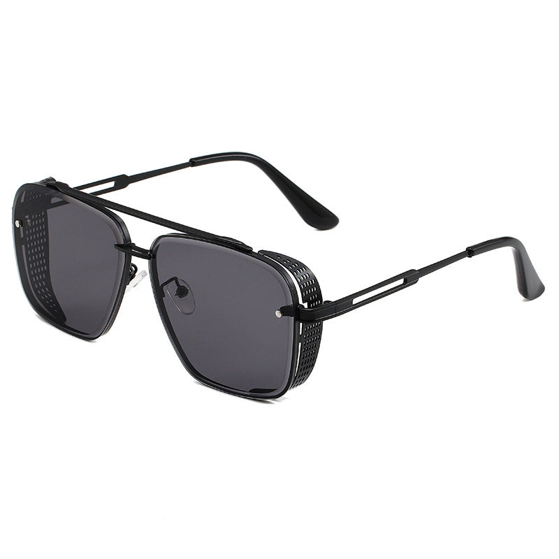 📢📢 50 % RABATT !! ⏰Steampunk-Sonnenbrille mit eckigem Rahmen