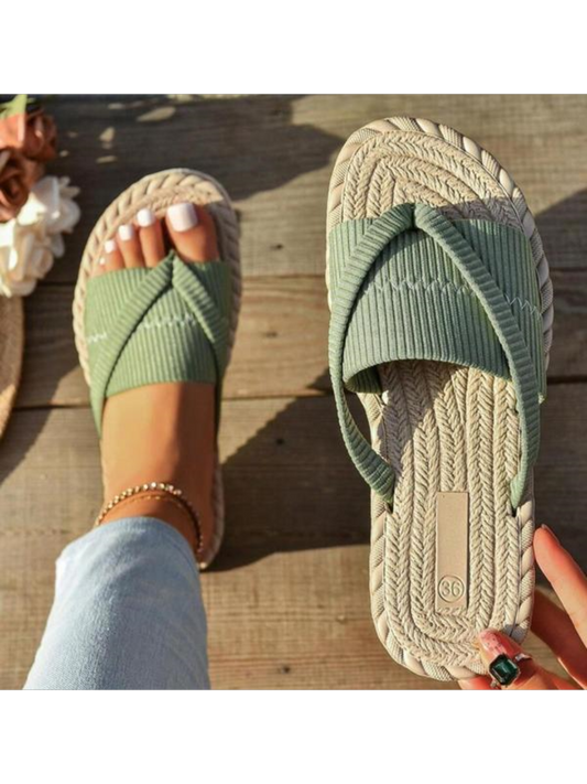 58 % Rabatt! 👡 Modische Zehentrenner | Leicht & flexibel + Gepolsterte Einlegesohle – Must-have für Strandurlaub & Pool 🌊☀️