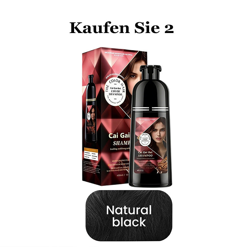 🍎 JETZT 50 % RABATT!✨3-in-1 Haarfärbe-Shampoo, Pflanzenextrakte für leuchtende