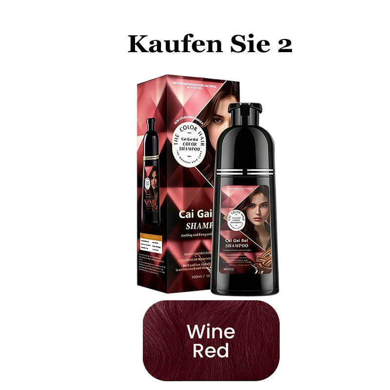 🍎 JETZT 50 % RABATT!✨3-in-1 Haarfärbe-Shampoo, Pflanzenextrakte für leuchtende