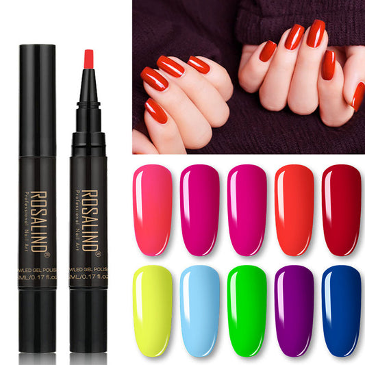 💅 Nur 3 €! 3-in-1-Nagellackstift – ohne Unterlack/Topcoat | Umweltfreundliches Wasserharz | DIY-Nagelset ✨