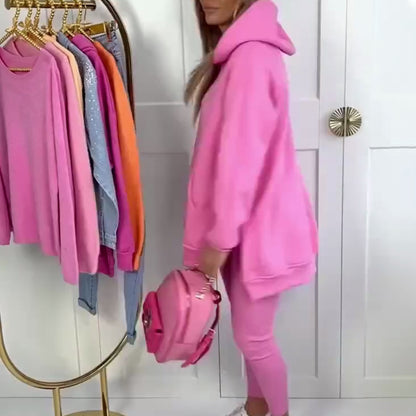 🔥Gegen-Saison-Schlussverkauf: 50 %! ⏰🏷️Stilvolles Hoodie- und Hosenset für Damen