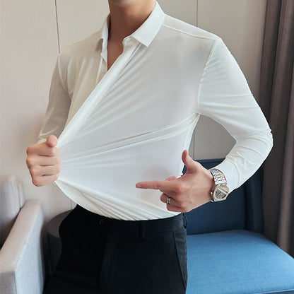 🎉2026 Neuheiten-Schnäppchenangebot✨Knitterfreies Button-Down-Hemd für Herren