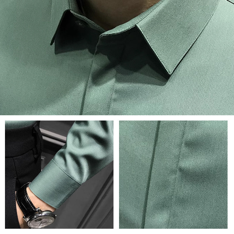 🎉2026 Neuheiten-Schnäppchenangebot✨Knitterfreies Button-Down-Hemd für Herren