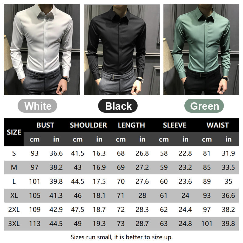 🎉2026 Neuheiten-Schnäppchenangebot✨Knitterfreies Button-Down-Hemd für Herren