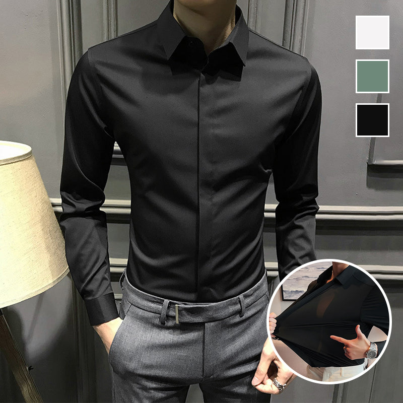 🎉2026 Neuheiten-Schnäppchenangebot✨Knitterfreies Button-Down-Hemd für Herren