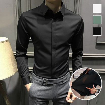 🎉2026 Neuheiten-Schnäppchenangebot✨Knitterfreies Button-Down-Hemd für Herren