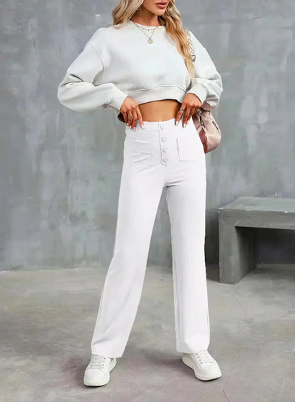 🔥Letzter Tag 50% RABATT🔥2026 NEUE Damen Casual High Waist Stretch Hose