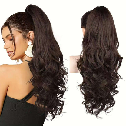 💜Zeitlich begrenzte Aktion 50 % Rabatt💜Clip-on-Haarverlängerung für welligen Pferdeschwanz