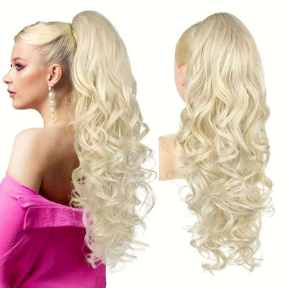 💜Zeitlich begrenzte Aktion 50 % Rabatt💜Clip-on-Haarverlängerung für welligen Pferdeschwanz