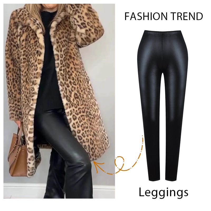 ✨49 % Rabatt💖 Damenjacke in Leopardenoptik, mittellang✈️ versandkostenfrei