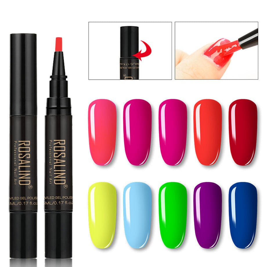 💅 Nur 3 €! 3-in-1-Nagellackstift – ohne Unterlack/Topcoat | Umweltfreundliches Wasserharz | DIY-Nagelset ✨