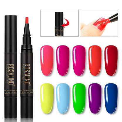 💅 Nur 3 €! 3-in-1-Nagellackstift – ohne Unterlack/Topcoat | Umweltfreundliches Wasserharz | DIY-Nagelset ✨