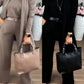 Elegantes 3-teiliges Set aus Longline-Cardigan, Top und Hose
