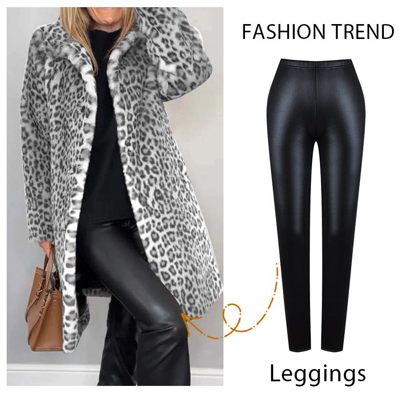 ✨49 % Rabatt💖 Damenjacke in Leopardenoptik, mittellang✈️ versandkostenfrei