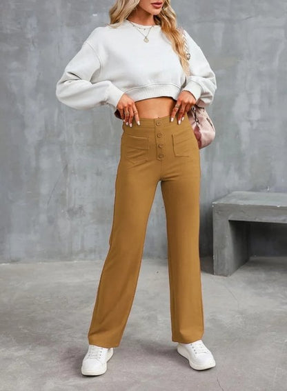 🔥Letzter Tag 50% RABATT🔥2026 NEUE Damen Casual High Waist Stretch Hose