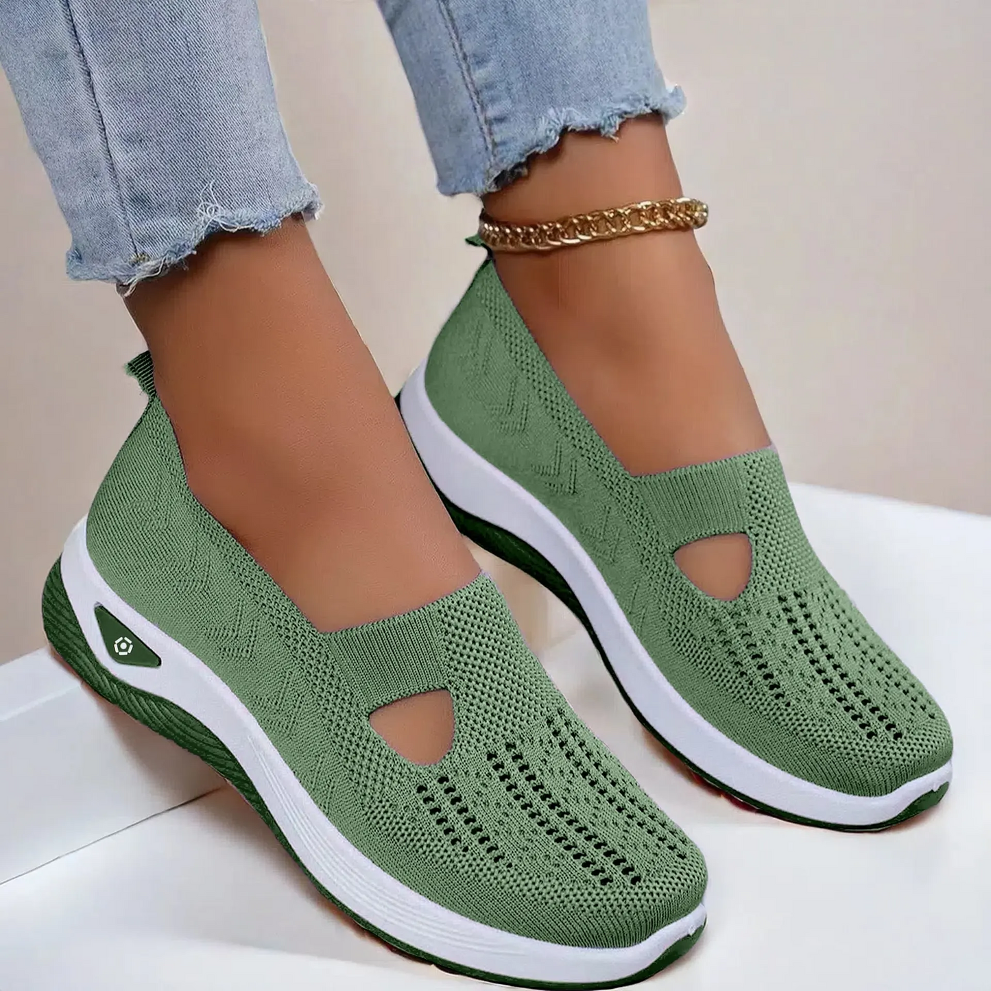 🔥Damenschuhe, bequeme, atmungsaktive, rutschfeste orthopädische Wanderschuhe für Menschen mittleren Alters und ältere Menschen