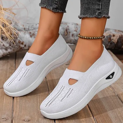 🔥Damenschuhe, bequeme, atmungsaktive, rutschfeste orthopädische Wanderschuhe für Menschen mittleren Alters und ältere Menschen