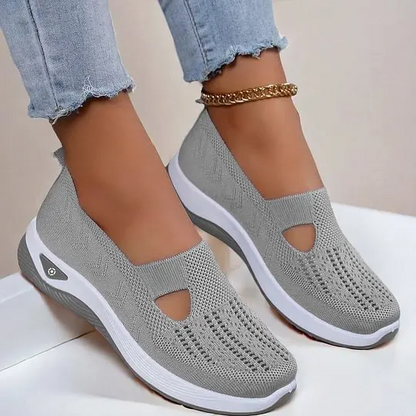 🔥Damenschuhe, bequeme, atmungsaktive, rutschfeste orthopädische Wanderschuhe für Menschen mittleren Alters und ältere Menschen