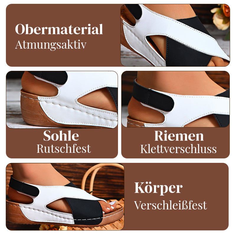 🏆 Der Bestseller ist wieder da! 👡 Super bequeme farbige Keilabsatz-Sandalen | Stil + bequemes Gehen den ganzen Tag ✨