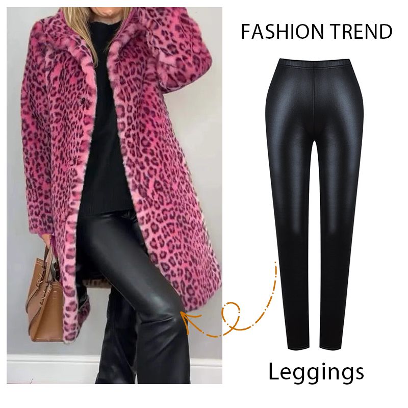 ✨49 % Rabatt💖 Damenjacke in Leopardenoptik, mittellang✈️ versandkostenfrei