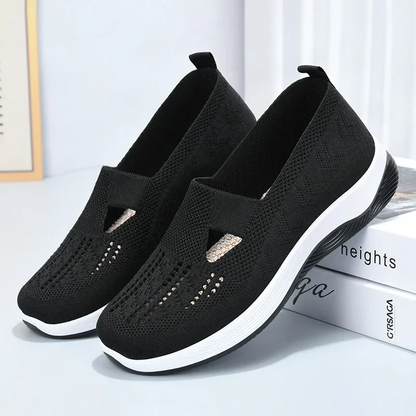 🔥Damenschuhe, bequeme, atmungsaktive, rutschfeste orthopädische Wanderschuhe für Menschen mittleren Alters und ältere Menschen