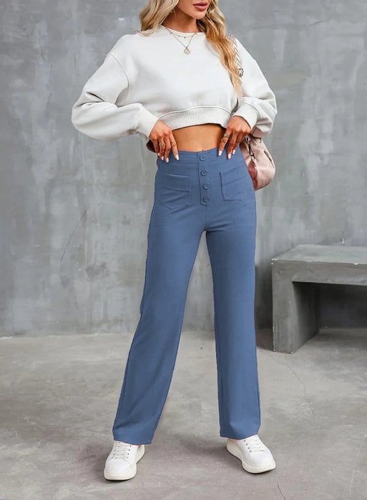 🔥Letzter Tag 50% RABATT🔥2026 NEUE Damen Casual High Waist Stretch Hose