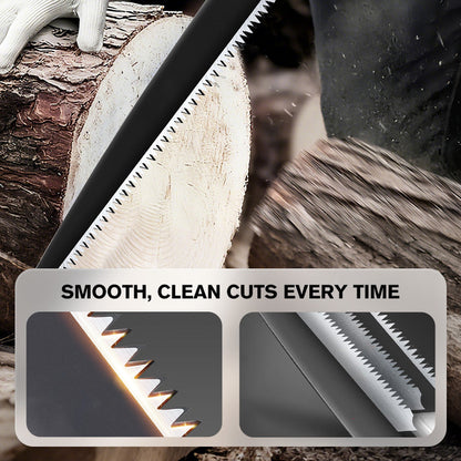 🌿 JETZT 50% RABATT! ⚡ Leichte und scharfe Universalsäge mit Scheide – SK5-Stahl, schneller Schnitt & ergonomischer Griff 🔪