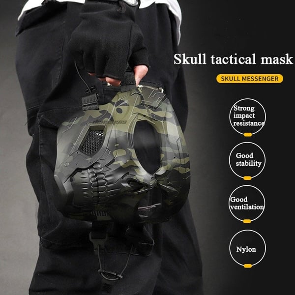 Schädel-Horror-Helm-Maske - 60% RABATT