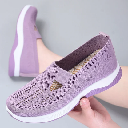 🔥Damenschuhe, bequeme, atmungsaktive, rutschfeste orthopädische Wanderschuhe für Menschen mittleren Alters und ältere Menschen