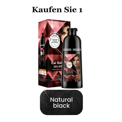 🍎 JETZT 50 % RABATT!✨3-in-1 Haarfärbe-Shampoo, Pflanzenextrakte für leuchtende