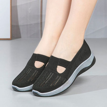🔥Damenschuhe, bequeme, atmungsaktive, rutschfeste orthopädische Wanderschuhe für Menschen mittleren Alters und ältere Menschen