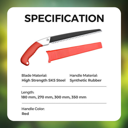 🌿 JETZT 50% RABATT! ⚡ Leichte und scharfe Universalsäge mit Scheide – SK5-Stahl, schneller Schnitt & ergonomischer Griff 🔪
