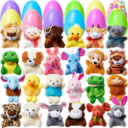 💎 50% RABATT! 💎 Tierischer Schlüsselanhänger im Ei – 12/24/36 Mini-Plüschtiere in bunten Ostereiern, ohne Süßigkeiten 🐣🐰