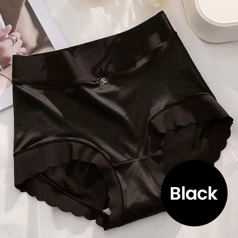 💥Kaufe 2, erhalte 1 kostenlos🥰Atmungsaktive Damen-Slips aus hochelastischem Satin mit Baumwollfutter, gesund, bequem und nahtlos