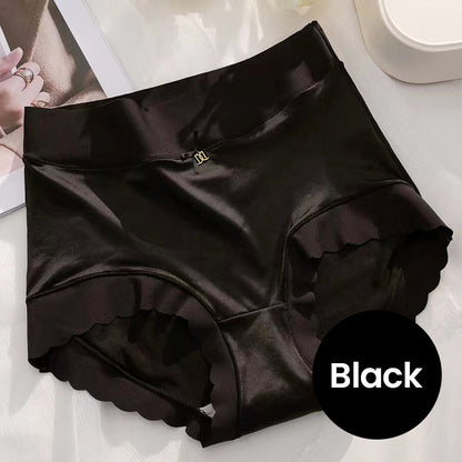 💥Kaufe 2, erhalte 1 kostenlos🥰Atmungsaktive Damen-Slips aus hochelastischem Satin mit Baumwollfutter, gesund, bequem und nahtlos