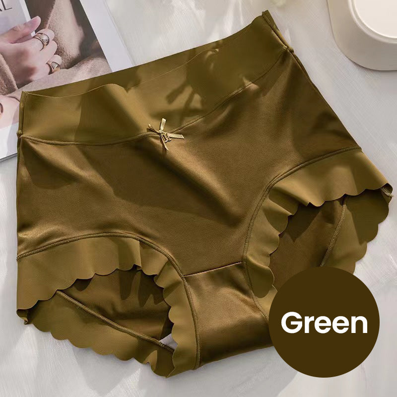 💥Kaufe 2, erhalte 1 kostenlos🥰Atmungsaktive Damen-Slips aus hochelastischem Satin mit Baumwollfutter, gesund, bequem und nahtlos