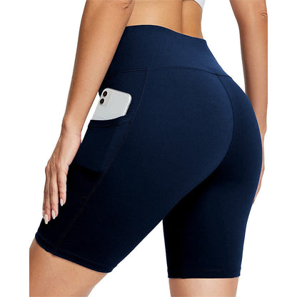 🔥 60% Rabatt – Nur kurze Zeit! ✨ Damen Hochtauch-Sporthose mit 2 Taschen: Feuchtigkeitsableitend & bauchkontrollierend 🏃‍♀️
