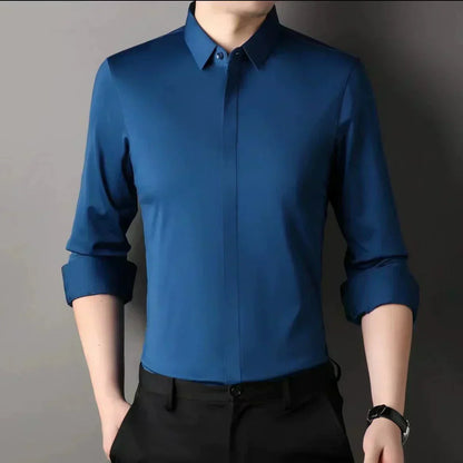 🎉2026 Neuheiten-Schnäppchenangebot✨Knitterfreies Button-Down-Hemd für Herren