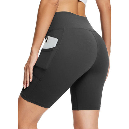 🔥 60% Rabatt – Nur kurze Zeit! ✨ Damen Hochtauch-Sporthose mit 2 Taschen: Feuchtigkeitsableitend & bauchkontrollierend 🏃‍♀️
