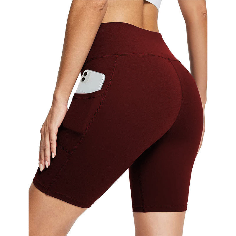 🔥 60% Rabatt – Nur kurze Zeit! ✨ Damen Hochtauch-Sporthose mit 2 Taschen: Feuchtigkeitsableitend & bauchkontrollierend 🏃‍♀️