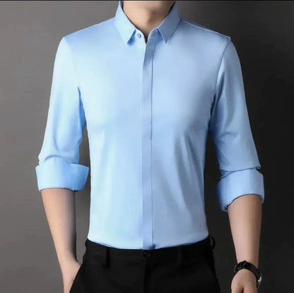 🎉2026 Neuheiten-Schnäppchenangebot✨Knitterfreies Button-Down-Hemd für Herren