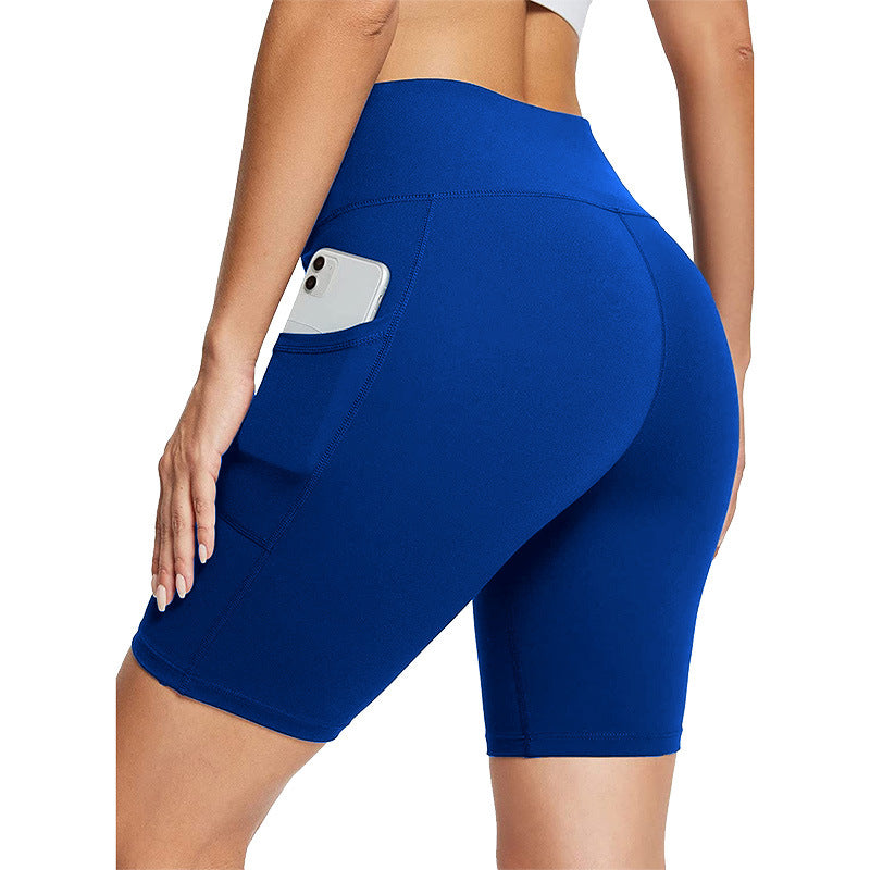 🔥 60% Rabatt – Nur kurze Zeit! ✨ Damen Hochtauch-Sporthose mit 2 Taschen: Feuchtigkeitsableitend & bauchkontrollierend 🏃‍♀️