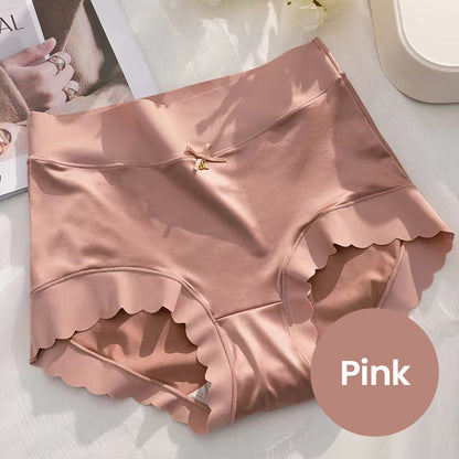 💥Kaufe 2, erhalte 1 kostenlos🥰Atmungsaktive Damen-Slips aus hochelastischem Satin mit Baumwollfutter, gesund, bequem und nahtlos