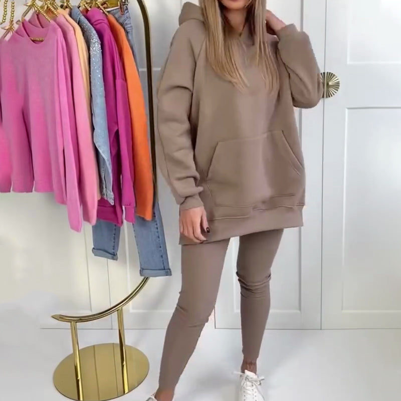 🔥Gegen-Saison-Schlussverkauf: 50 %! ⏰🏷️Stilvolles Hoodie- und Hosenset für Damen