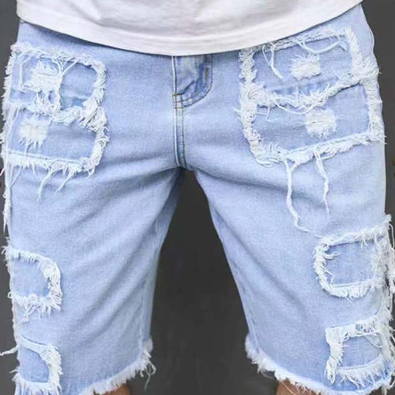 🩳 50% RABATT! 🔥 Herren-Ripped-Denim-Shorts mit Fransen-Details – Lässiger Look, Bequeme Passform & Perfekt Für Den Sommer ☀️