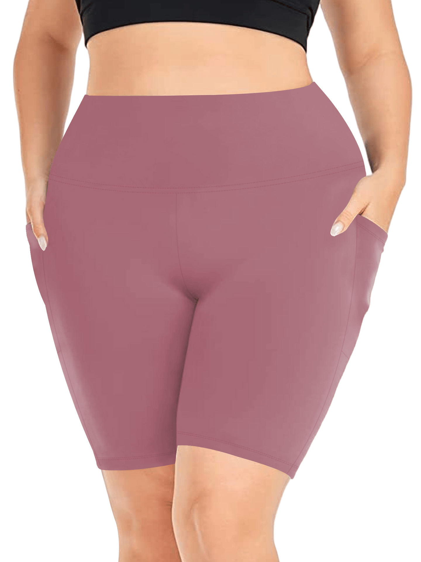 🔥 60% Rabatt – Nur kurze Zeit! ✨ Damen Hochtauch-Sporthose mit 2 Taschen: Feuchtigkeitsableitend & bauchkontrollierend 🏃‍♀️